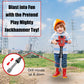 Teganplay Kids Jackhammer Toy Drill | Toddler Construction Tools And Equipments | Includes Mask Safety Goggles And Earmuffs