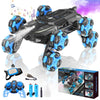 8Wd Gesture Sensing Stunt Rc Cars - 2.4Ghz 360 Rotation Remote Control Car With Spray, Light & Sound, Transform Drift Climbing R