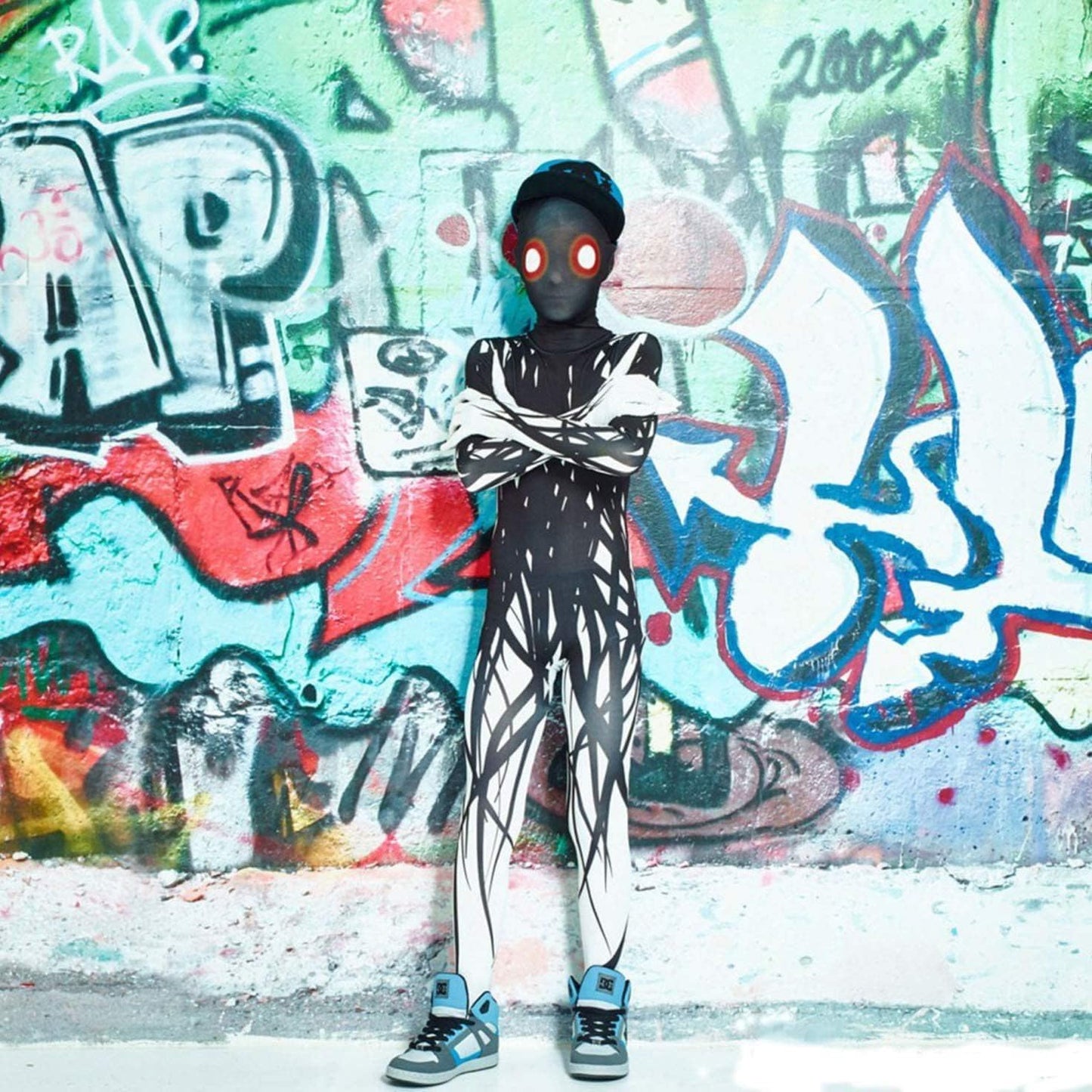 Morphsuits Zalgo Costume Kids, Shadow Demon Costume Kids, Scary Costume For Kids, Scary Boys Halloween Costume, Scary Suit L