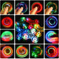 Scione 5 Pack Fidget Spinners, Led Light Up Fidget Spinner, Easter Party Favor Goodie Bag Stuffers Glow In The Dark Sensory Toys, Stress Reduction And Anxiety Relief Hand Spinner For Kids