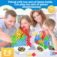 BBnote 96PCS Stack Game for mature-themed & Kids  Tetra Board Tower Games for Family Travel Party  4 Players Balance Stacking Toy  Team Toys Building Block