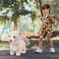 Easfan 12' Walking Kitty Electric Interactive Talking Musical Cat Plush Toy With Remote Control Leash Meowing Tail Wagging Christmas Birthday Gifts For Kids Toddlers, Beige