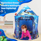 KIRKJUFELL Kids Tent - Ocean Mermaid Playhouse for Toddlers 3-5 - Large, Colorful Polyester, Blue