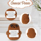 Boxob Positive Potato, 2.95 Inch Cheerful Potato Gifts With Positive Card Cute Glasses Knitted Potato Doll For New Year Gift Birthday Gifts Friends Christmas Party Decoration