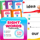 Quokka 520 Sight Words Flash Cards For Kids Adults - Based On Dolch & Fry High Frequency Word Lists - Pre-K To 3Rd Grade - 5 Lev