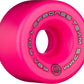 Rollerbones Team Logo 98A Recreational Roller Skate Wheels (Set Of 8), Pink, 57Mm