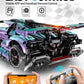 BAV Super Plated Sports Car Building Kit, 1:10 Scale Remote Control Model, Electroplated Purple, Adult Collectible, Model 9826-2