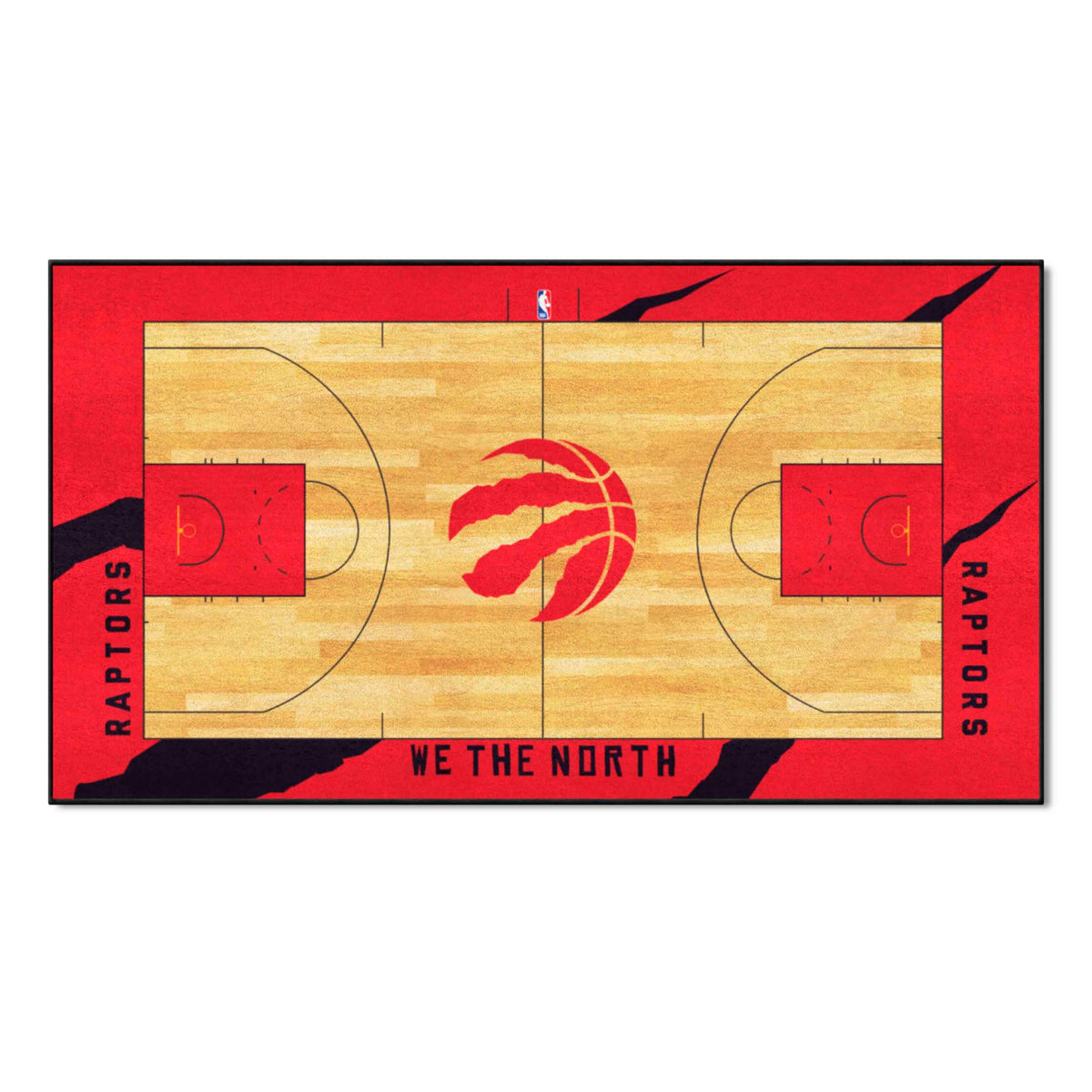 FANMATS - 9507 NBA Toronto Raptors Nylon Face NBA Court Runner-Small 24x44