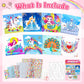 Fortand Gem Art Sticker Kit for Kids, 9x9 Inch, Pink-Unicorn, 8 Unicorn Themes, Crafts for Ages 4-12, Ideal Christmas Birthday Gift