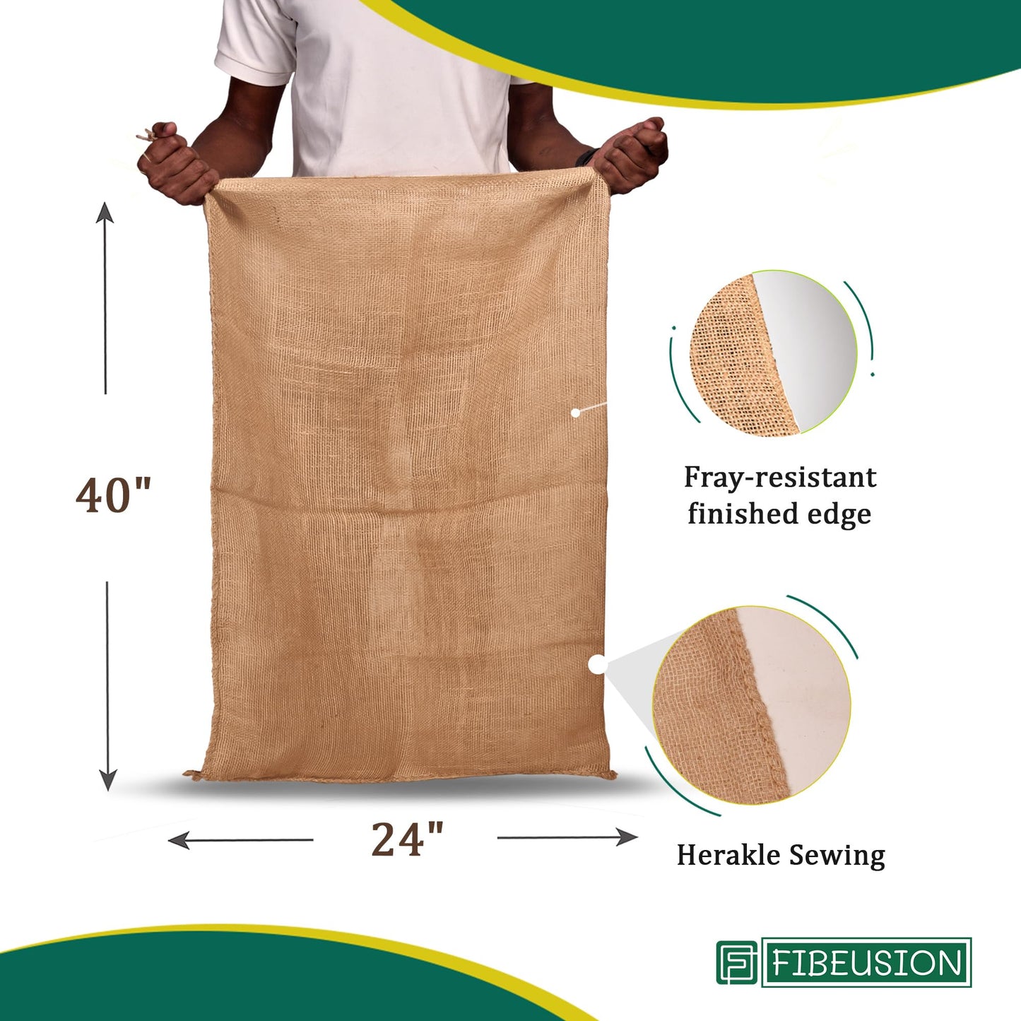 Heavy Duty Reusable Burlap Sacks 24 X 40 - Perfect Sack Race Bags for mature-themeds and Kids  Outdoor Lawn Games  Vegetable Storage & Gardening - Holds Up to 50lbs - Potato Sacks Set of 6
