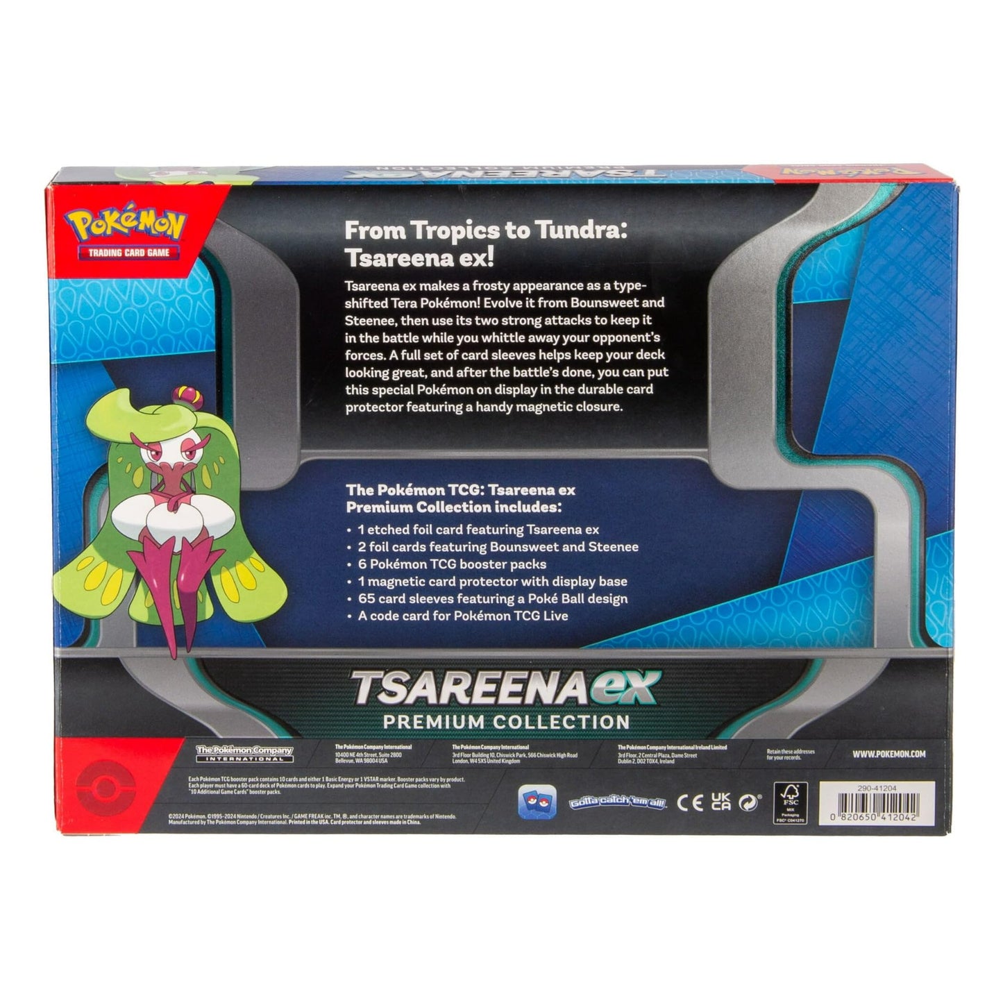 Pokemon TCG Tsareena Ex enhanced Collection - 6 Packs  Promos  Sleeves