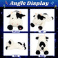 Cuteoy Musical Plush Cow Stuffed Animal Soft Glowing Led Light-Up Nightlight Toys Singing Lullabies Birthday Christmas Plushies Gifts For Kids Boys Girls,15.5'
