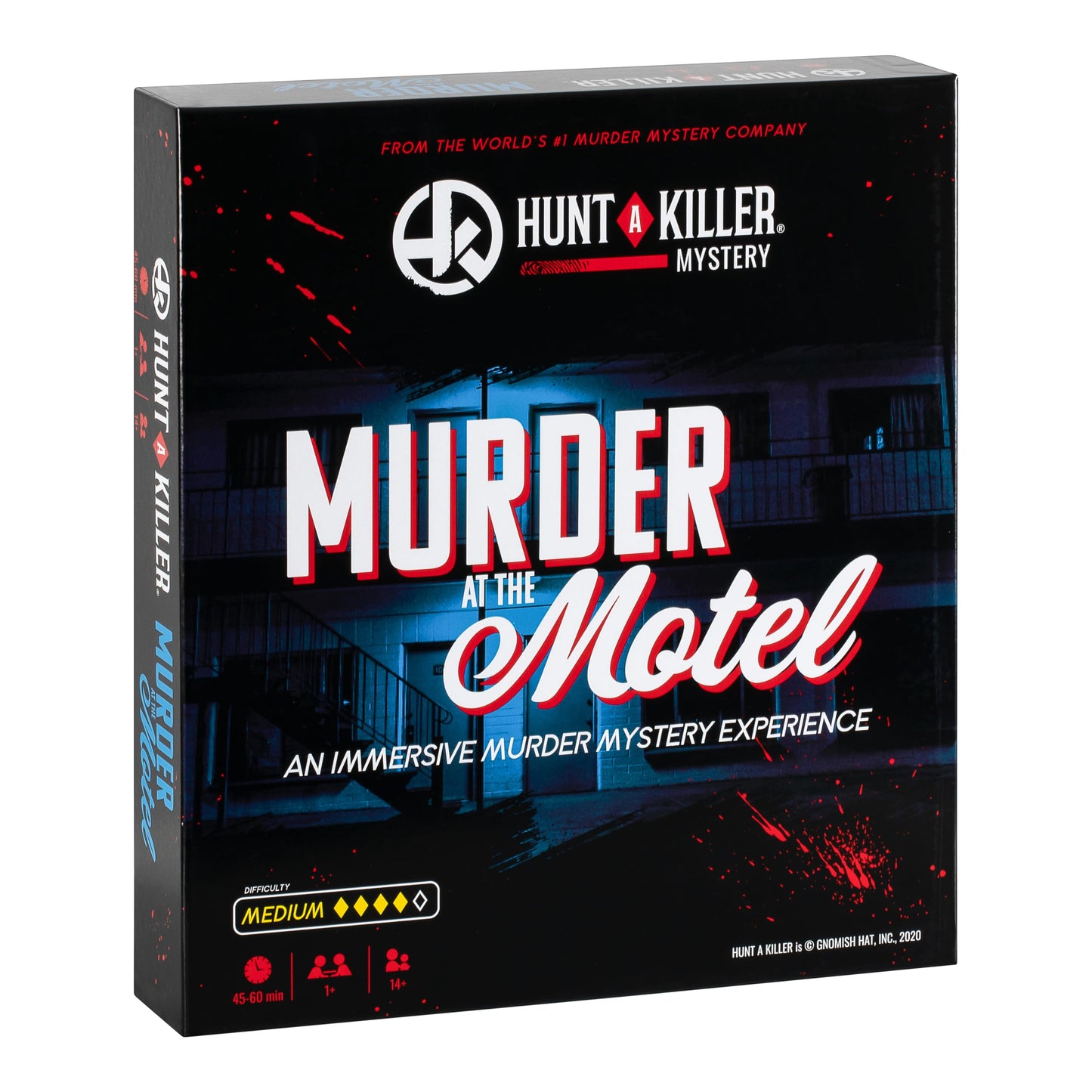 Hunt A Killer Mystery Game - Immersive Murder at The Motel - 1-5 Players, Age 14+, Cardboard, Multicoloured, Model 90981