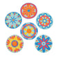 Fun Express Mandala Sand Art Kits for Kids, Makes 24-5 in Diameter - DIY Craft Sand Painting Kit Includes Includes 1 Bag of Yell