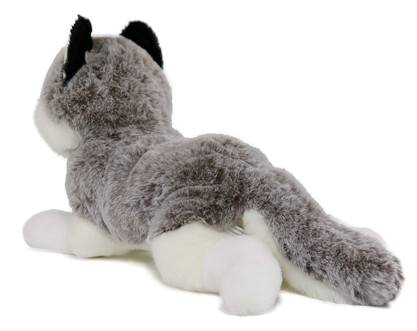 Ice King Bear Lifelike Siberian Husky Stuffed Animal - Plush Toy - 13 Inches Length (Weighted)
