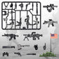 MaozyHomie 54 Pcs Military U.S.  Pack - U.S.-Vietnam War Toy Set - Compatible with Major Brands  3 Years and Up