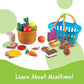 Learning Resources New Sprouts Deluxe Market Set - 32 Pieces, Ages 18+ Months Pretend Play Food for Toddlers, Preschool Learning