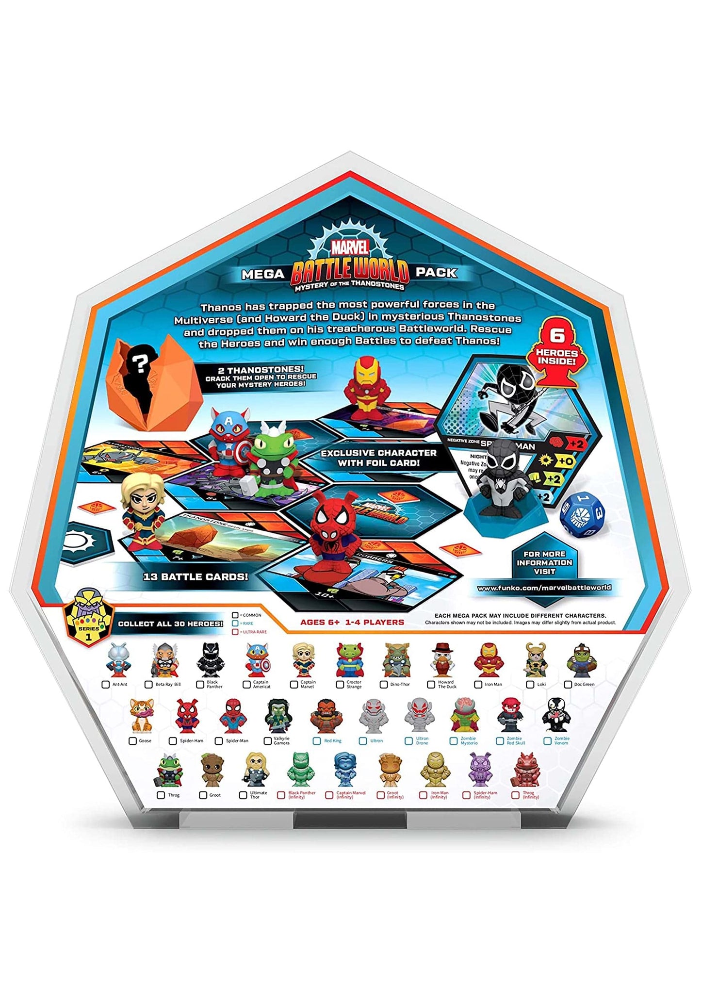 Funko Marvel Battleworld: Series 1 Mega Pack - Negative Zone Spiderman  Multicolor-(49095)