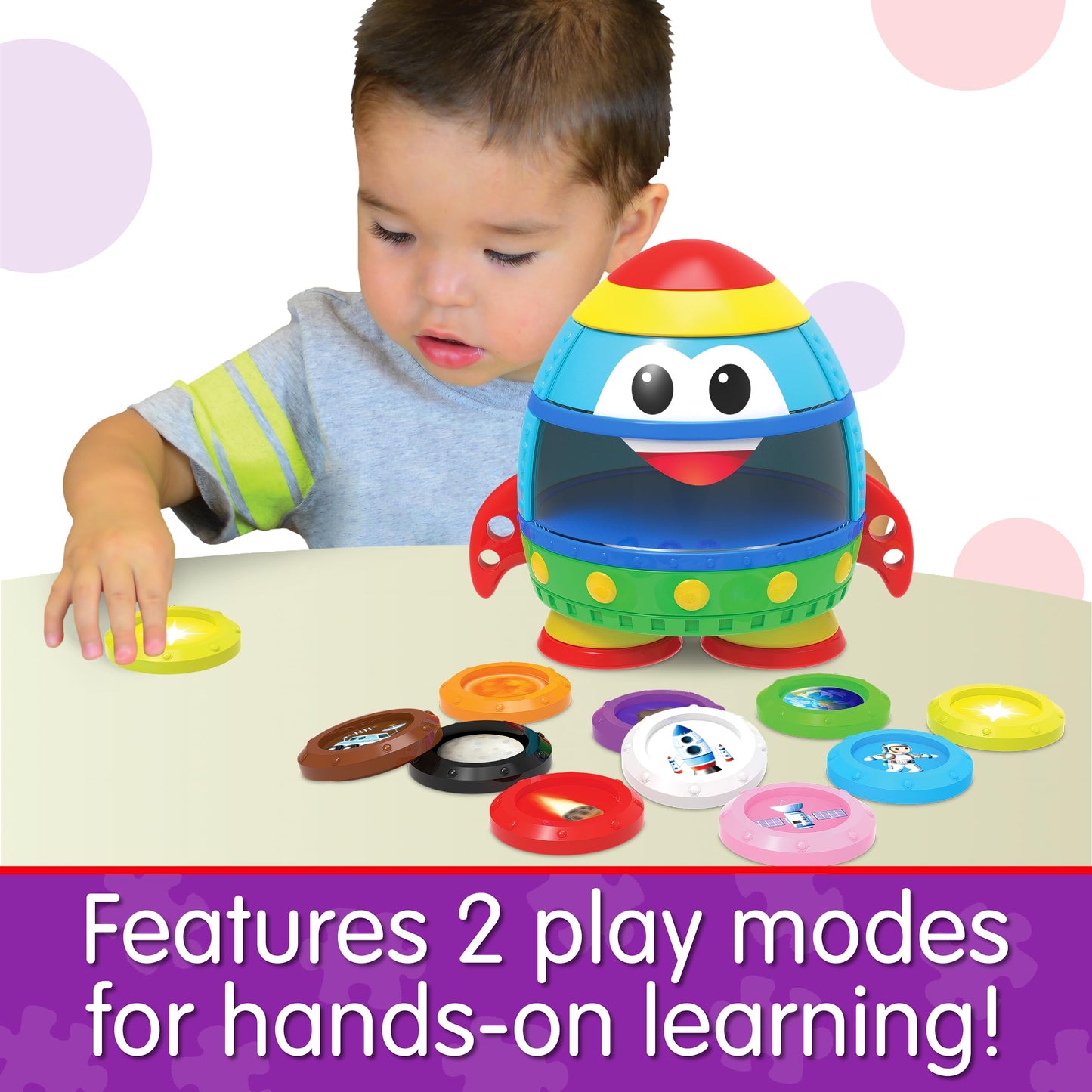 The Learning Journey: Learn with Me - Rocket - Learn About Space - Discover & Find - Preschool Toddler Montessori Learning Toys & Gifts for Boys & Girls Ages 2-5 Years - Award-Winning