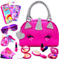 Fftroc Unicorns Pretend Play Toddler Girl Purse With Makeup Toys Set, Little Girls Purse Toys For 3 4 5 6 7 Year Old Girl Gifts,