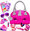 Fftroc Unicorns Pretend Play Toddler Girl Purse With Makeup Toys Set, Little Girls Purse Toys For 3 4 5 6 7 Year Old Girl Gifts,