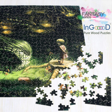 Ingooood- Jigsaw Puzzle 1000 Pieces- Fantasy Series- Anime Dragon_ Ig-0443 Entertainment Wooden Puzzles Toys