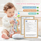 Montesorri-Toys - Pull String Toys For Baby - Made Of 100% Food Grade Silicone With Built-In Rattle Function And Easy To Clean D