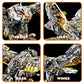 CSNRHG Mechanical Eagle Building Block Set 3D Poseable Model with Articulated Wings & Talons with Motor STEM Toy for Kids & Adul
