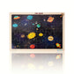Lefan Wooden Jigsaw Puzzle Solar System Jigsaw Outer Space Solar System Wooden Jigsaw Puzzle Toddler Solar System Wooden Puzzle 
