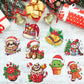 cviokrdu 48 Pcs Diamond Art Painting Sticker Kits for Kids, Christmas Diamond Gem Stickers Kit, 5D Christmas Gem Art Stickers Mo