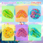 Okaybee 6 Pack Snow Fizz Crunchy Slime Kit, Rainbow Slime For Kids, With Slime Charms & Add-Ins, Slime Party Favors Sensory Toys