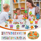24 Pack Flowers Party Favors For Kids Building Set - 827Pcs Succulents 3.6Mm Mini Building Blocks Toy For Easter Basket Stuffers