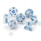 chessex Manufacturing cHX27581 cube Borealis Icicle Luminary Dice  Light Blue - Set of 7