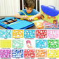 Drawing Stencils Set For Kids (55 Piece) - Arts And Crafts Set For Girls & Boys - Christmas & Birthday Gifts For Kids 4 5 6 7 8 9+ Year Old - Ideal Creativity Kit & Travel Activity With 300+ Shapes