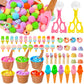 154 Pcs Ice Cream Sensory Bin Items Summer Counting Sorting Sensory Bin Filler Fine Motor Special Needs Sorting Ice Cream Counts
