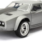 Jada Toys Fast & Furious Diecast Car - Dom's Ice Charger 1:24 Scale, Silver, Model 98291, Perfect for Kids and Adults