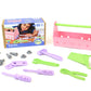 Green Toys Tool Set, Pink 4C - 15 Piece Pretend Play, Motor Skills, Language & Communication Kids Role Play Toy. No BPA, phthala