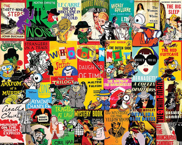 White Mountain Puzzles Mystery Books - 1000 Piece Jigsaw Puzzle