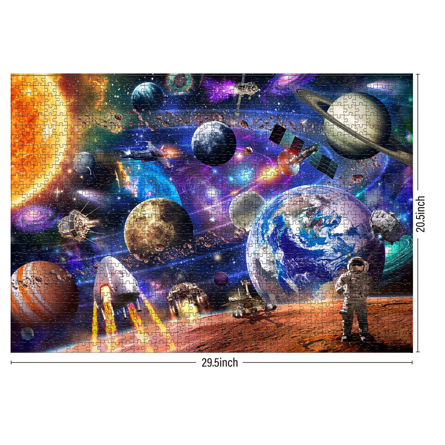 Antelope - 1000 Piece Puzzle For Adults, Space Mars Mission Jigsaw Puzzles 1000 Pieces, Solar System Puzzle - 1000 Pieces High Resolution, Matte Finish, Smooth Edging, No Dust Space Puzzle