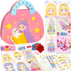 iGetooy 4-in-1 Dress Up Game Set Princess Fantasy Makeup, Pretty Pretty Princess Game, Girls Toy Kit with Diamond Painting & Dre
