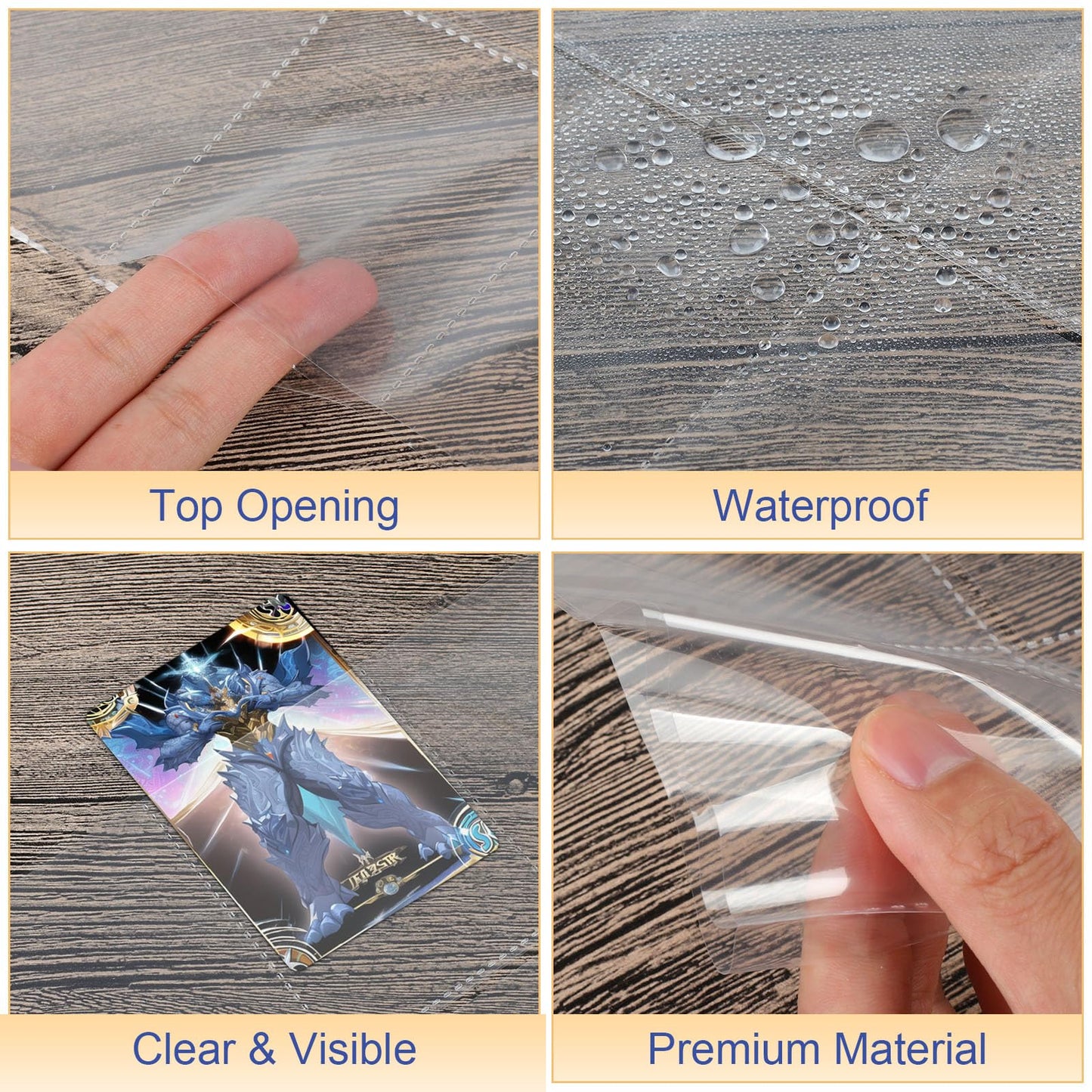 REGUICORP 50 Pack Card Sleeves Binder Sheets  9 Pocket Trading Card Binder Sleeves for 3 Ring Binder  Baseball Cards Sleeves Holds 900 Cards Fit for Baseball  Football  Game  Kpop Cards