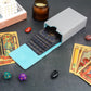 Buweeo Tarot Card Case/Holder, Single Deck Pu Leather Card Holder For Most Standard Size Tarot Cards Or Playing Cards, Grey And