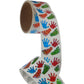 Jillson & Roberts Bulk Roll Prismatic Stickers, Mini Handprints - 100 Repeats