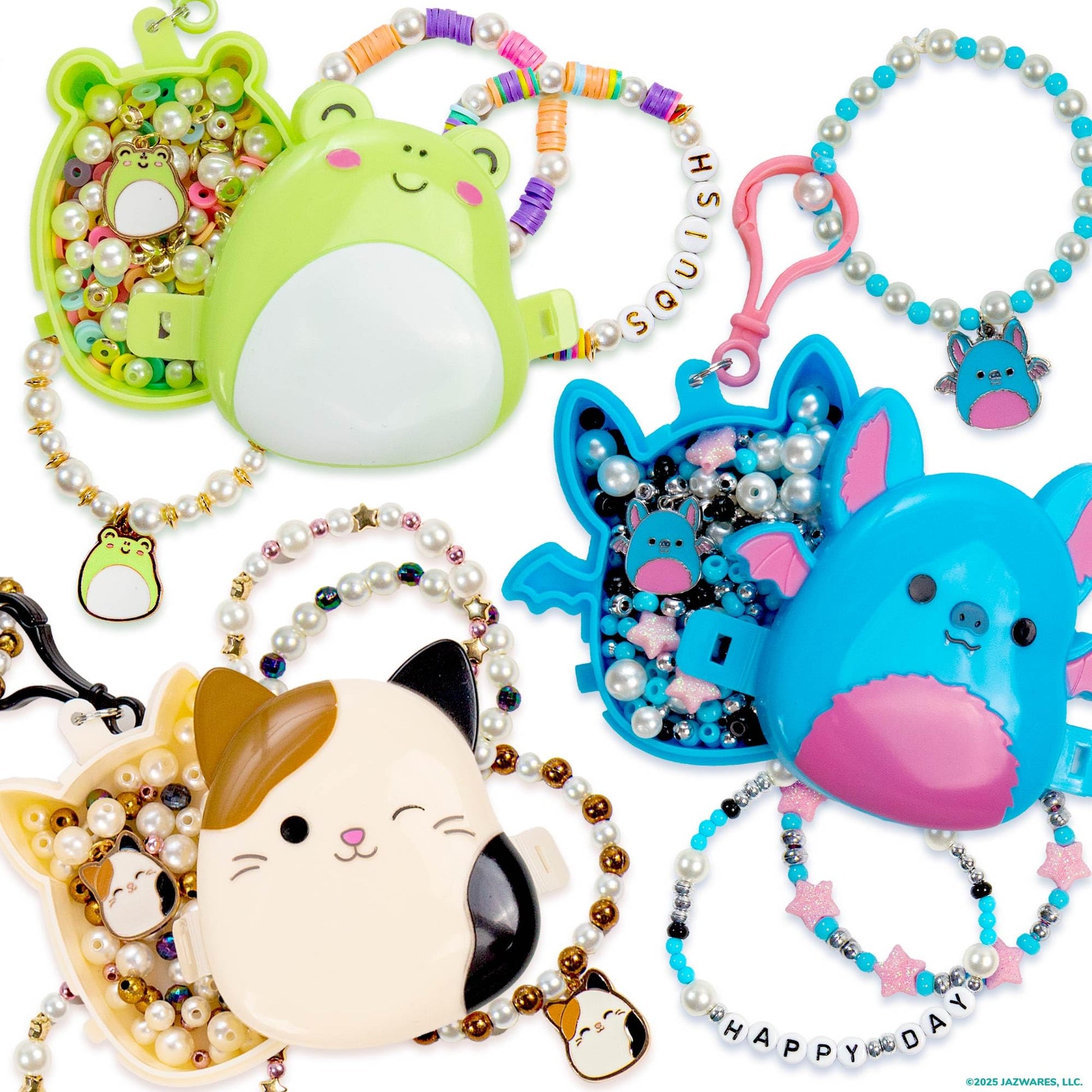 Original Squishmallows Bracelet Kits, 3-Pack Bundle