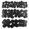 100PCS Miniature Bases with 120PCS Adhesive, 25mm 32mm 40mm Mix Black Round Plastic Model Bases for Gaming Miniatures or Wargame