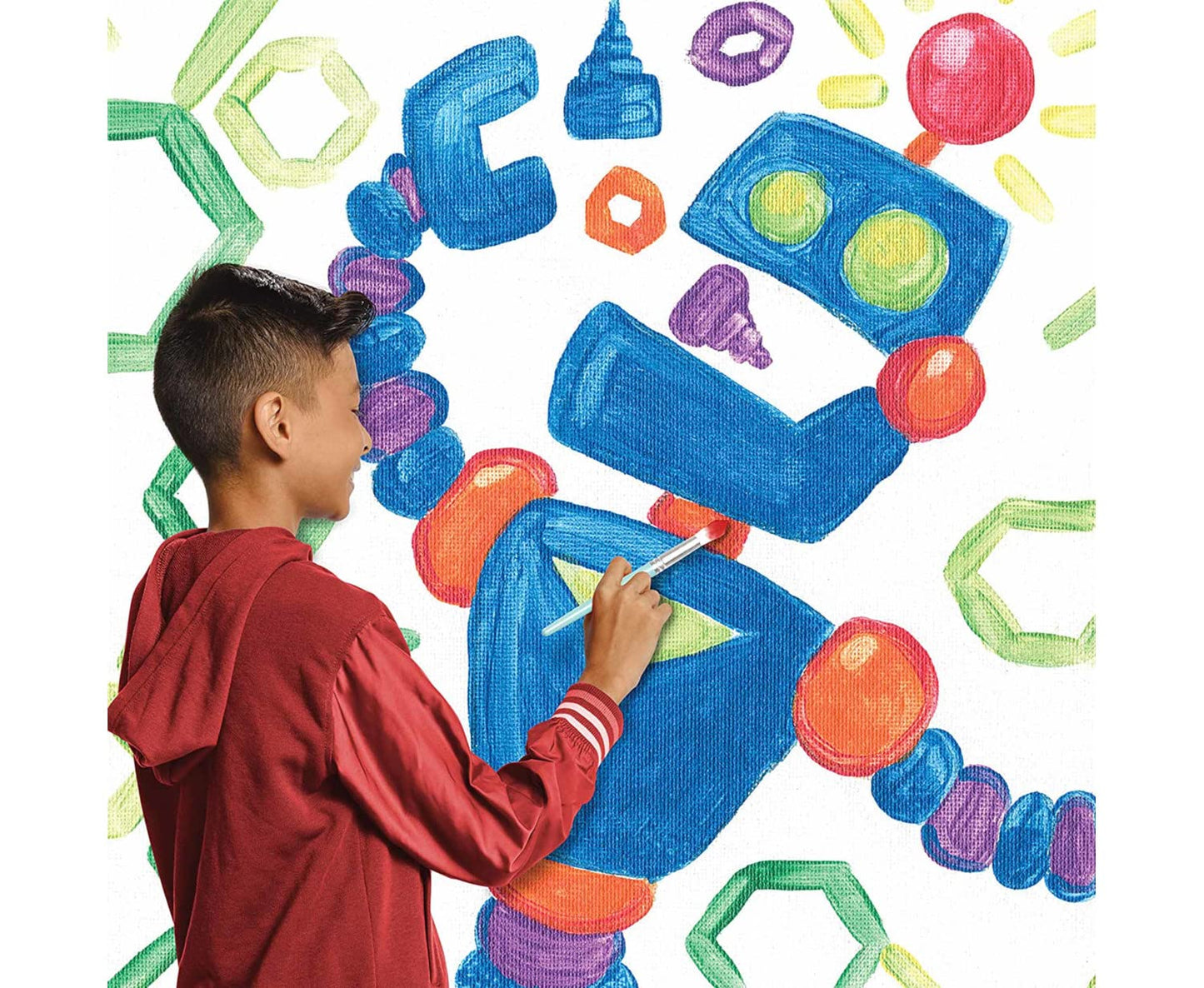 Crayola Washable Paint Set, 12ct Bulk, Nontoxic Kids Craft Supplies, 192 Fl Oz, Turquoise