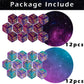 24 Pieces MTG Dice Counters Magic The Gathering Counter Status Tokens Starry Sky D6 Dice Set for MTG Cards Game Night Accessories(Turquoise&Lilac  Navy&Purple)