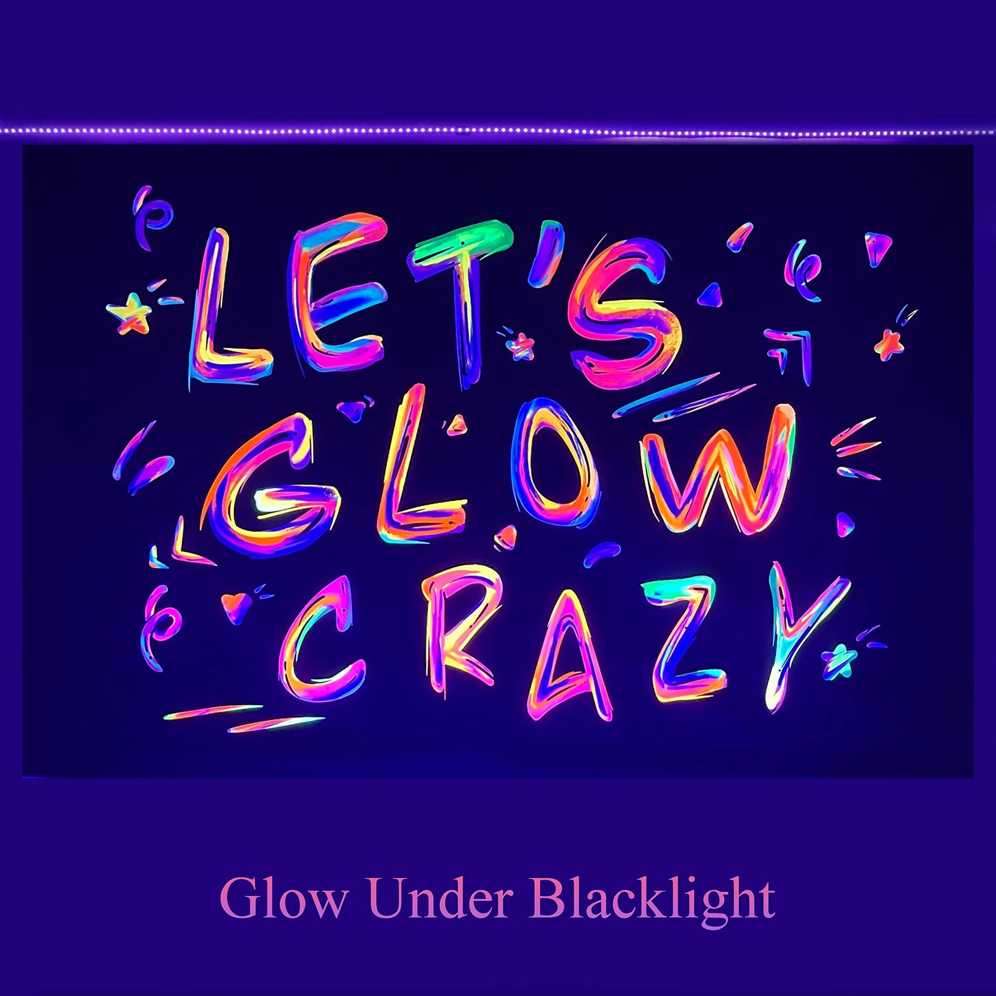 Ralxion Glow In The Dark Party Supplies Neon Party Backdrop Glow Party Supplies And Decorations Let'S Glow Backdrop Blacklight R