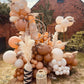 Bezente 36 Inch Brown Giant Balloons - 8 Pack Jumbo Latex Balloons for Birthday, Baby Shower, Wedding Decorations