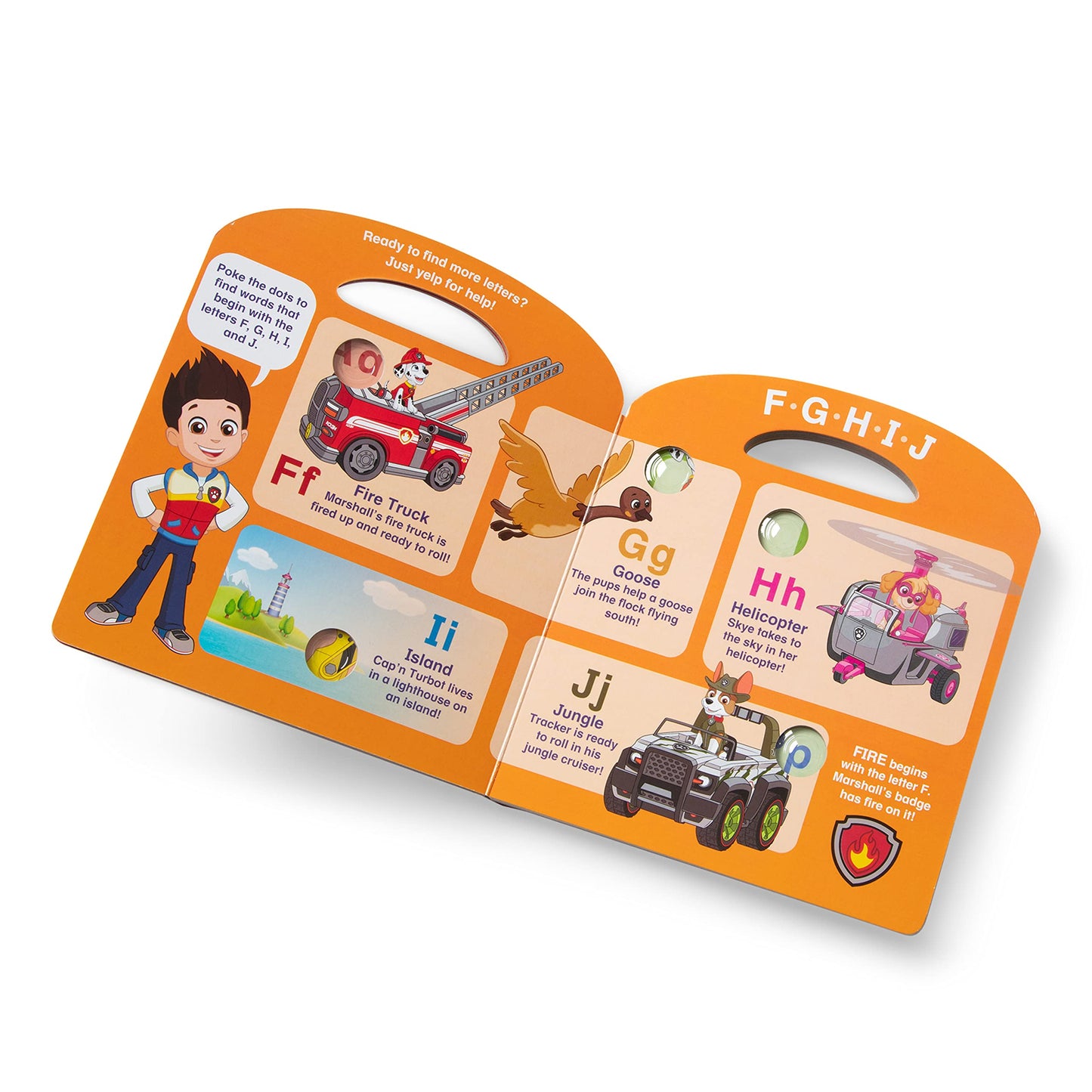 Melissa & Doug PAW Patrol Poke-A-Dot Alphabet Adventure Book - One Size, Multi Color, Model 33263, Paper Material